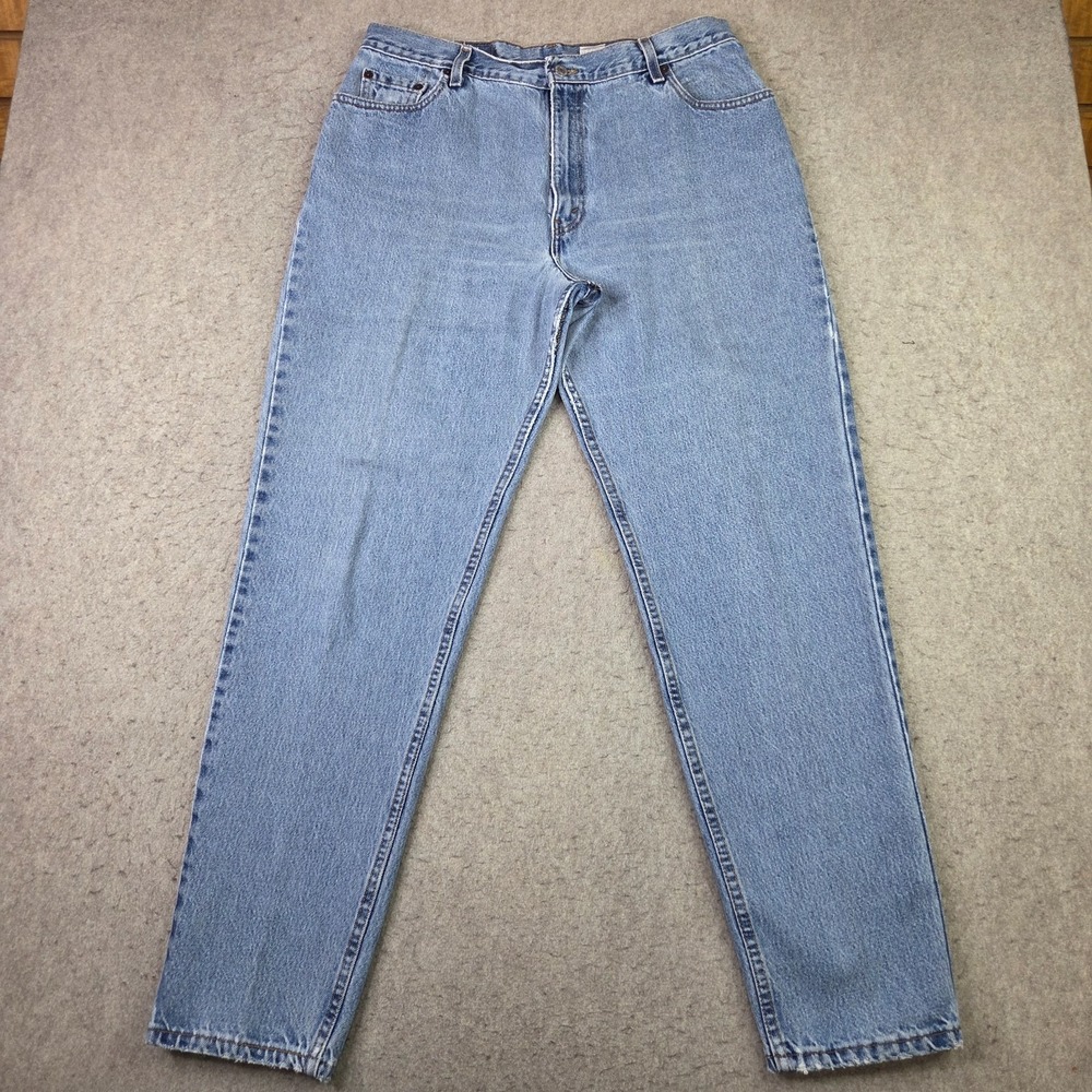 Levis 550 Relaxed Fit 16 Slim Blue Medium Wash Jeans 33x31 Vintage‎ Y2K Mom USA